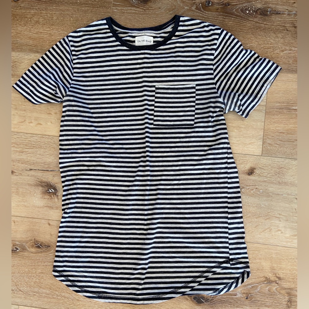 On the Byas Striped T-shirt with Pocket